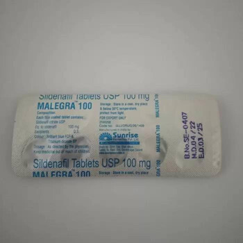 Malegra Sildenafil 100 мг/таб 10 таблеток